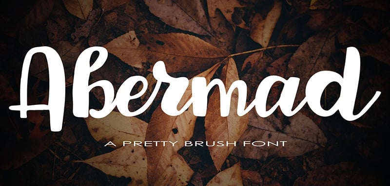 Abermad - Brush Font