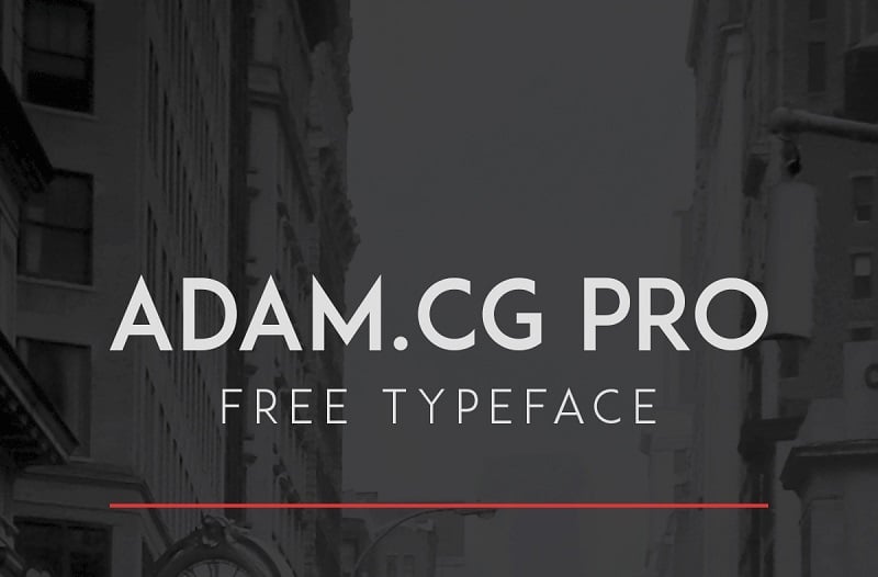 ADAM.CG PRO - Free Typeface