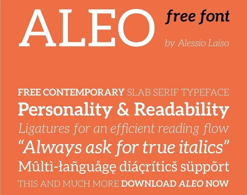 ALEO | Free Font Family