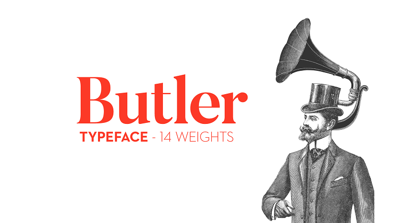 butler font