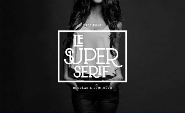 Free font: Le Super Serif