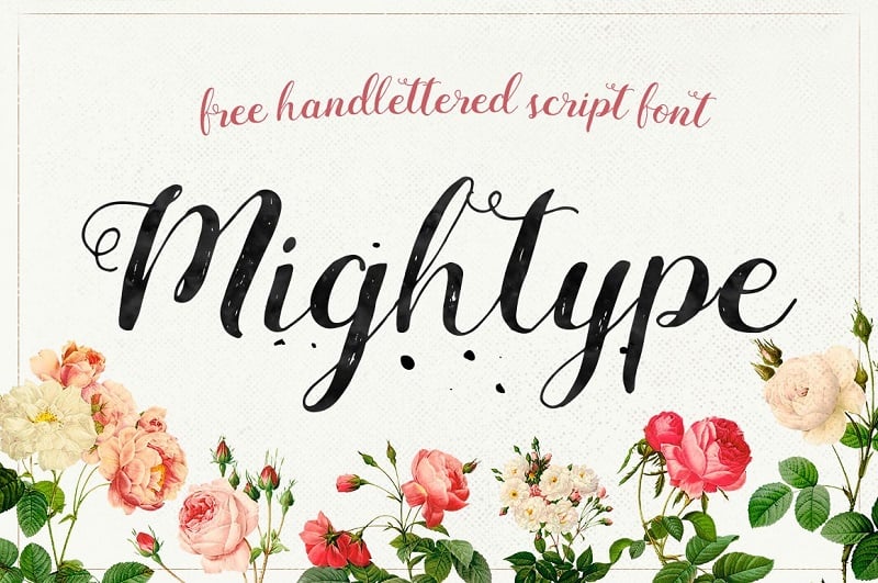 Mightype Script - Free Handlettered Font