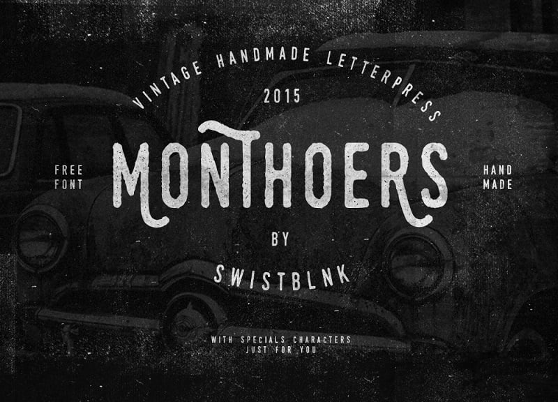 Monthoers Free Font