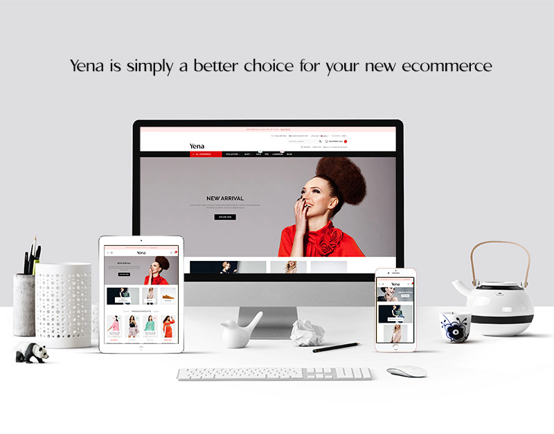 Tema Bootstrap Shopify Da Loja De Moda Yena Templatemonster