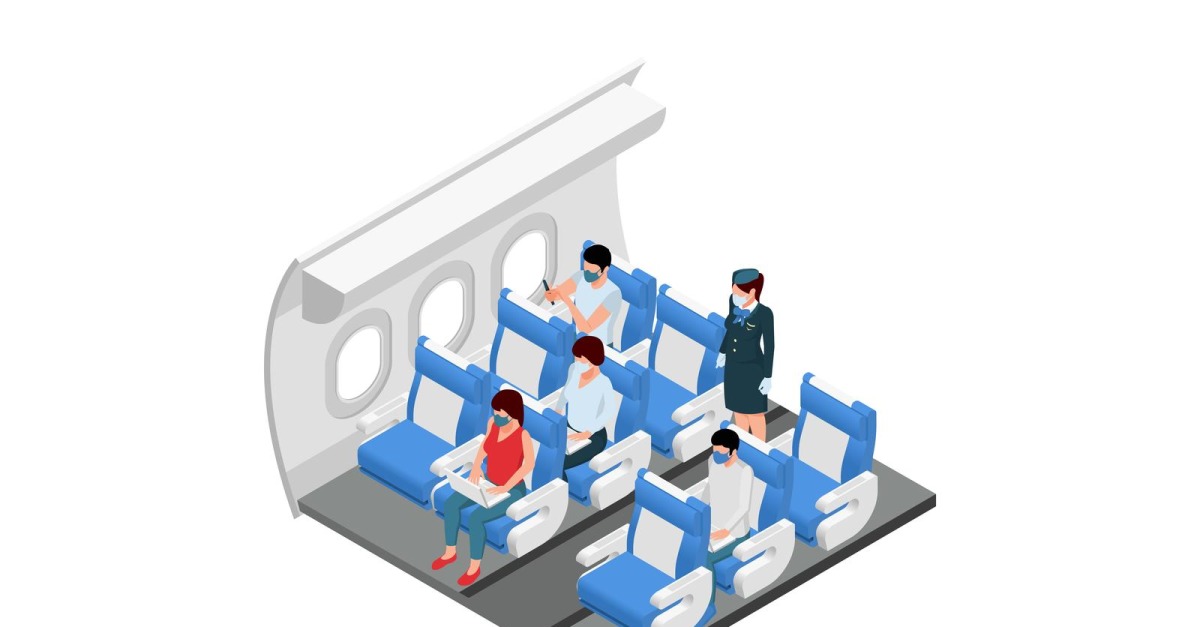 Airport Terminal Isometric Composition Vector Illustration