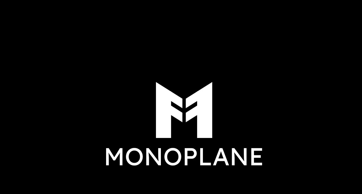 Monogramm MF Plane Negativ Logo 227982 TemplateMonster