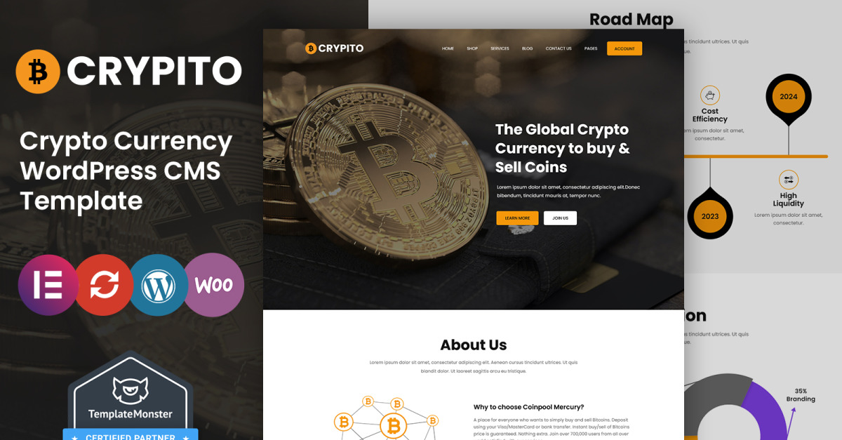 Crypto Tema De Wordpress Para Criptomonedas