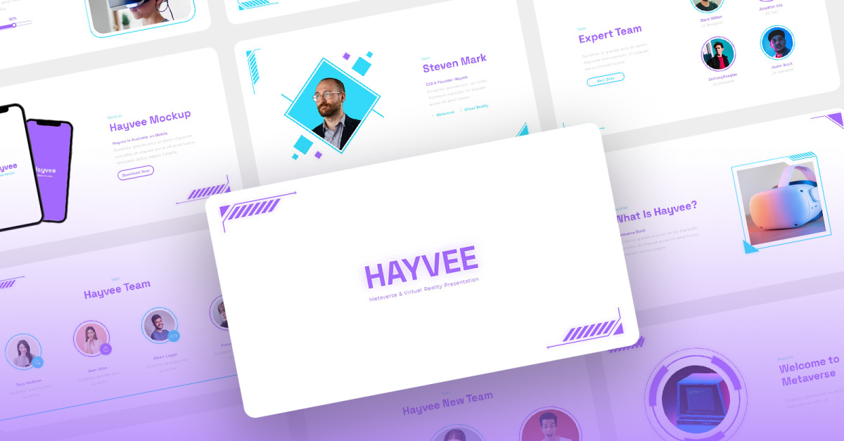 Hayvee Metaverse Virtual Reality Powerpoint Template