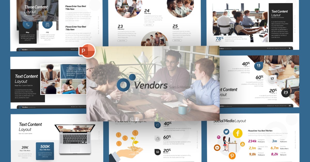 Vendors Sales Marketing Powerpoint Template Templatemonster