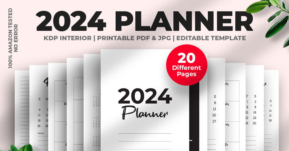 2024 Planner Kdp Interior Volume 02 TemplateMonster