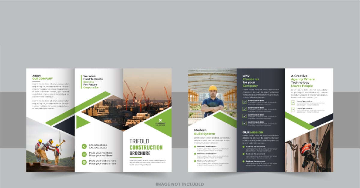 Construction Trifold Brochure Or Home Renovation Trifold Brochure Design