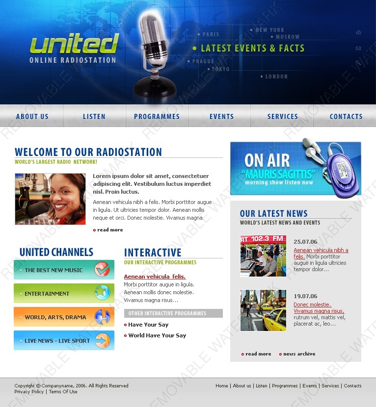 Internet Radio Station Wordpress Template Internet Radio Station Wordpress Template