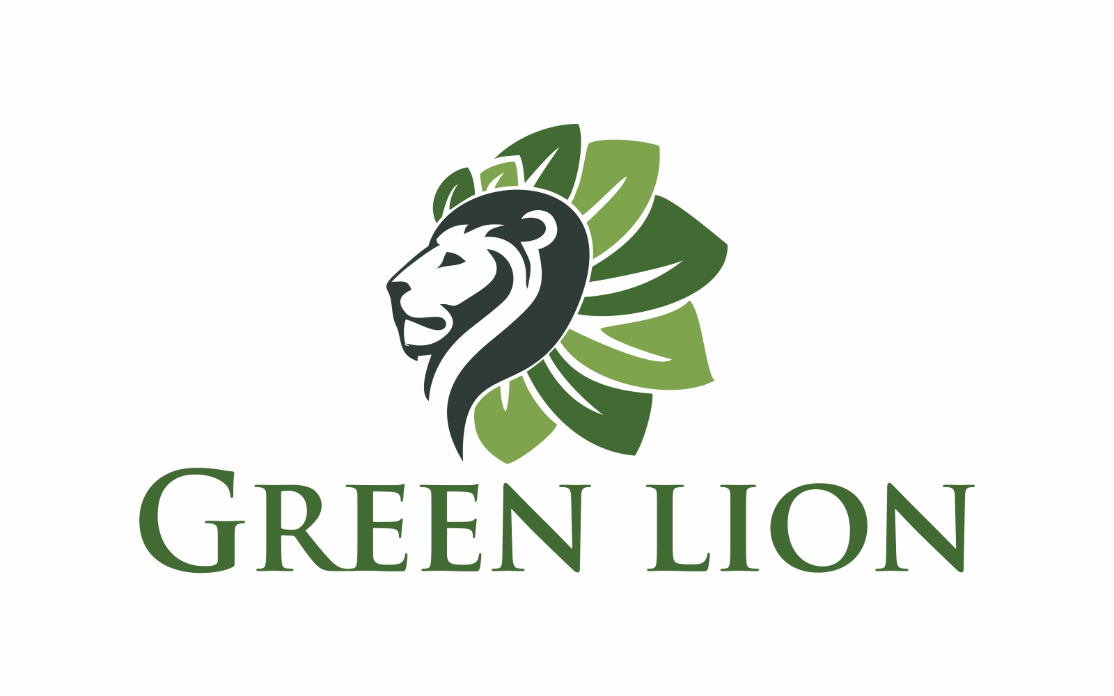 Download Green Lion Logo Template Шаблон логотипа на тему графика