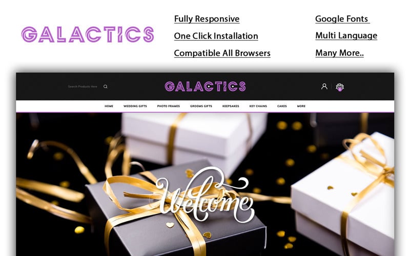 Galactics Plantilla Opencart Para Tienda De Regalos