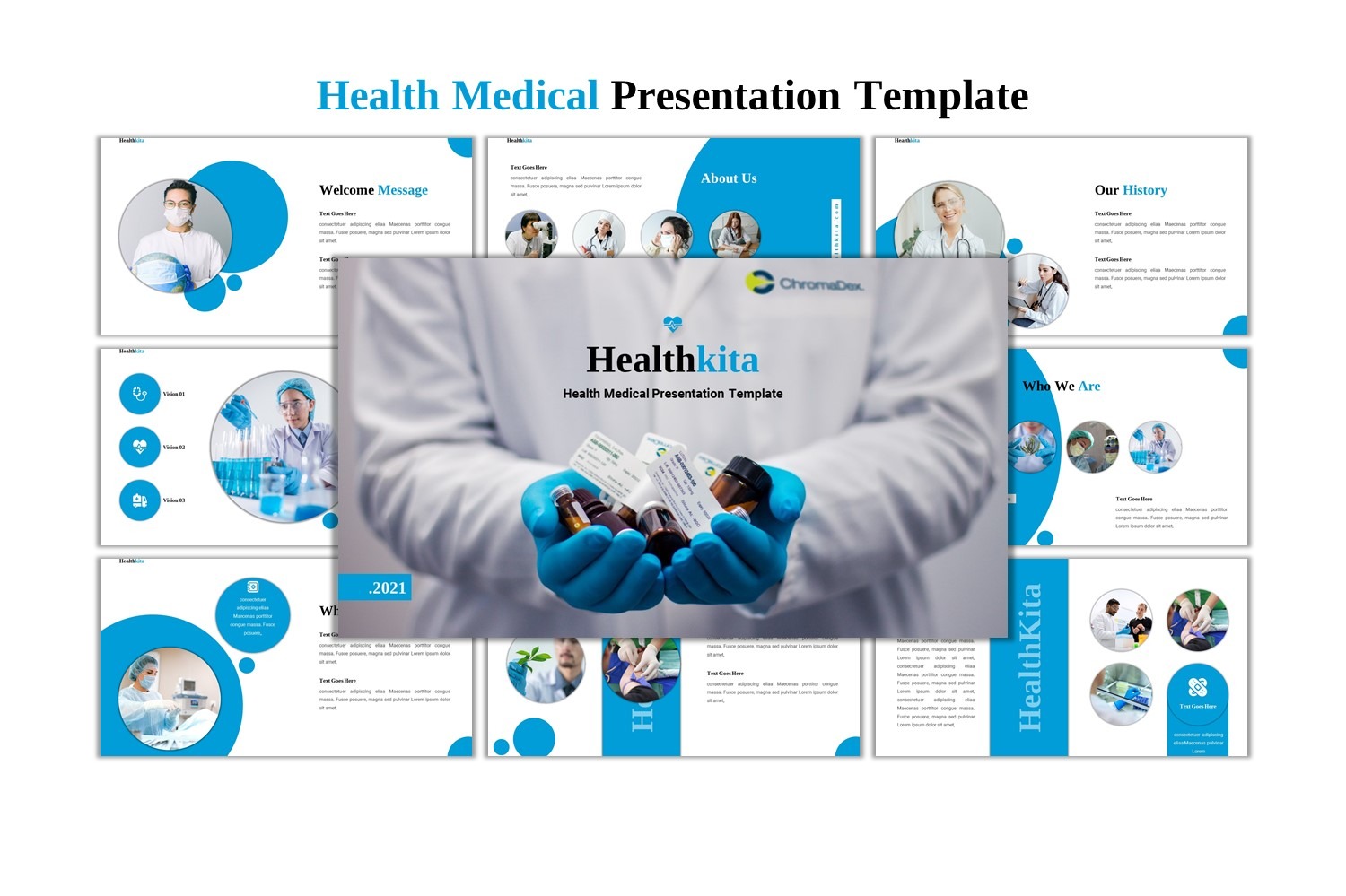 HealthKita Modèle PowerPoint médical TemplateMonster