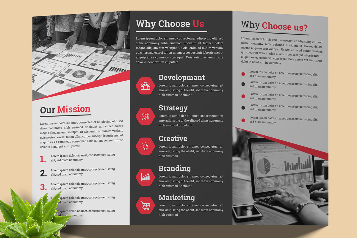 Corporate Trifold Brochure Templates Templatemonster