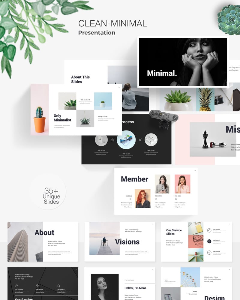 Minimale I Clean PowerPoint Vorlage 78778 TemplateMonster