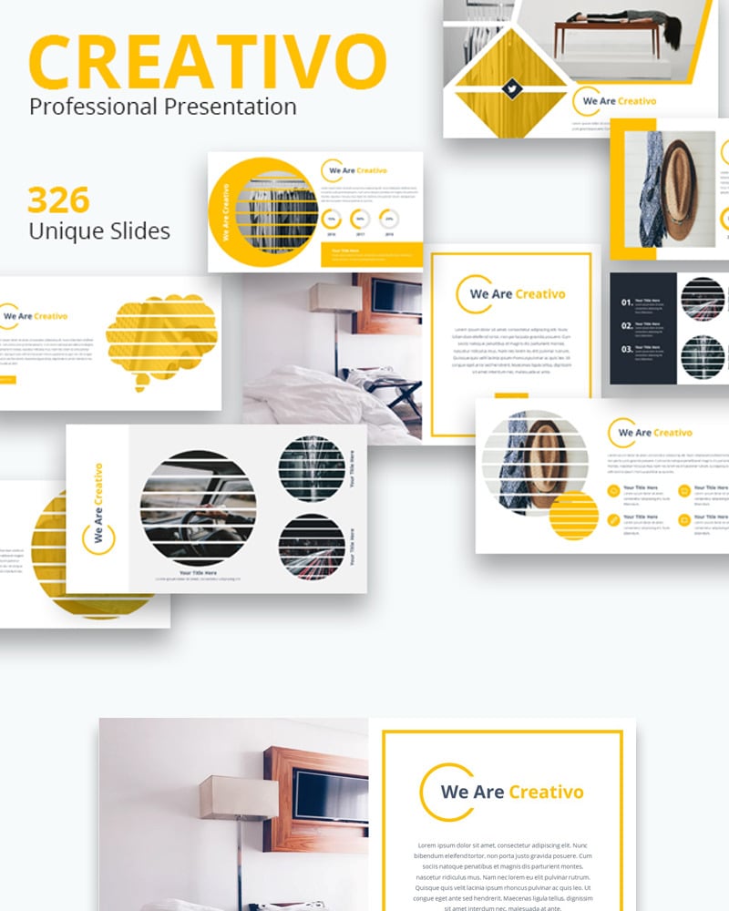 Plantilla De PowerPoint Creativo Premium TemplateMonster