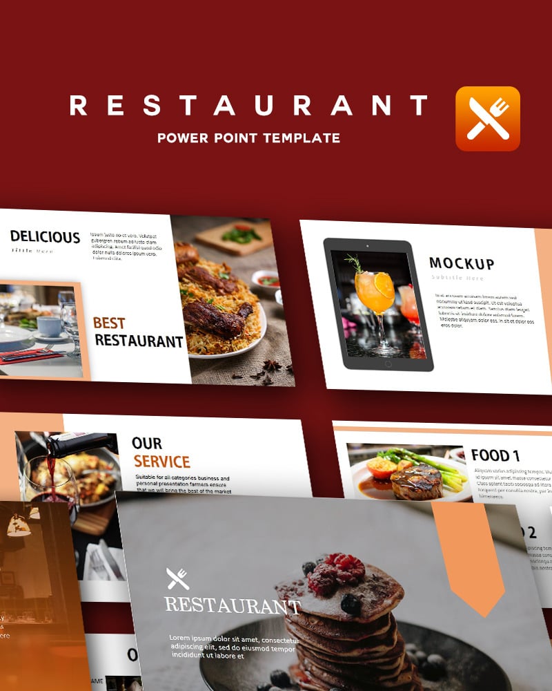 Restaurante Plantilla Creativa De Powerpoint