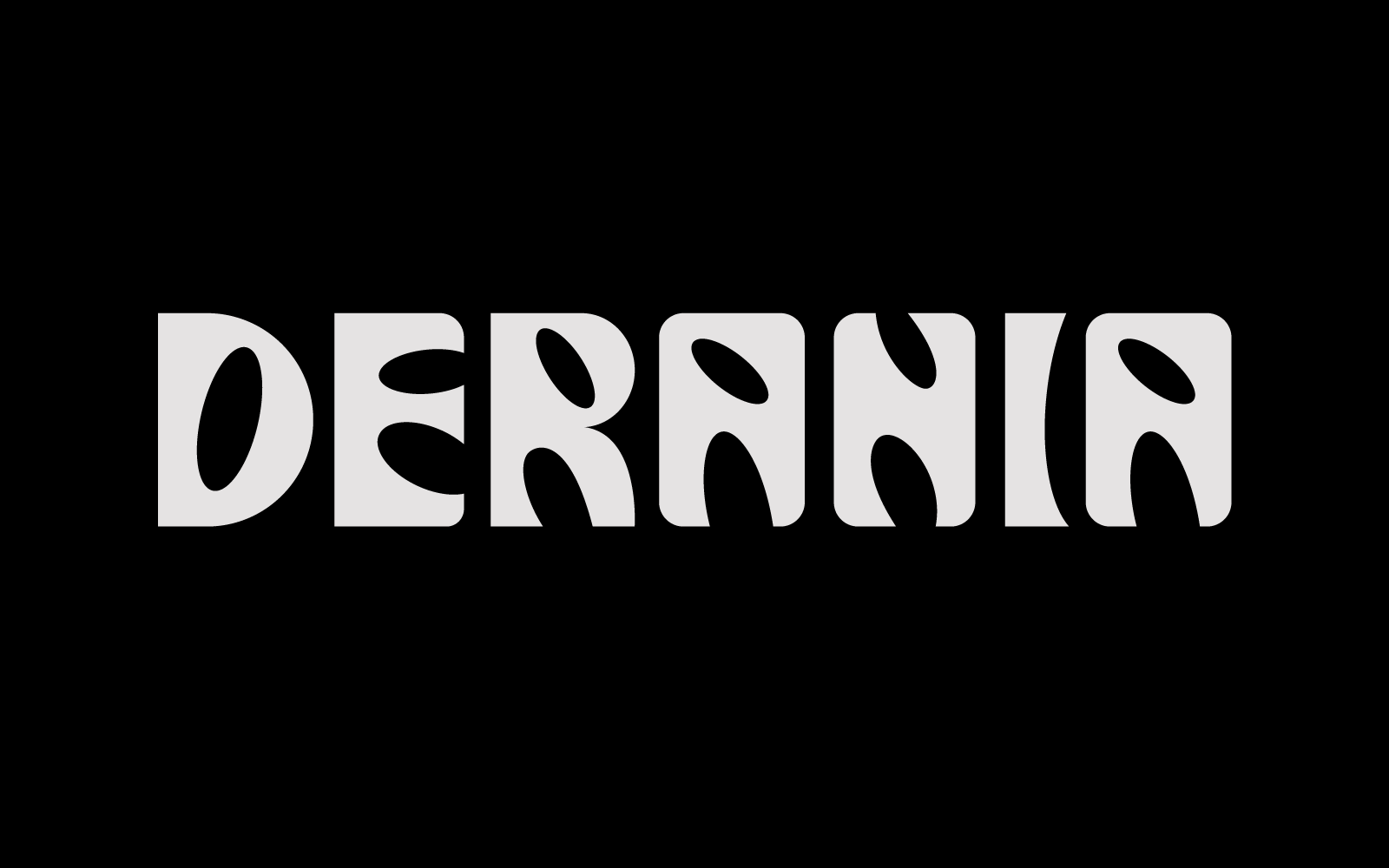 Derania -现代怪兽显示字体