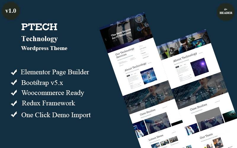 Ptech - Technologie Wordpress Téma