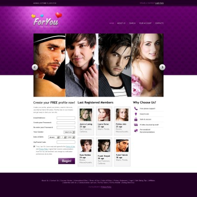 Html dating site