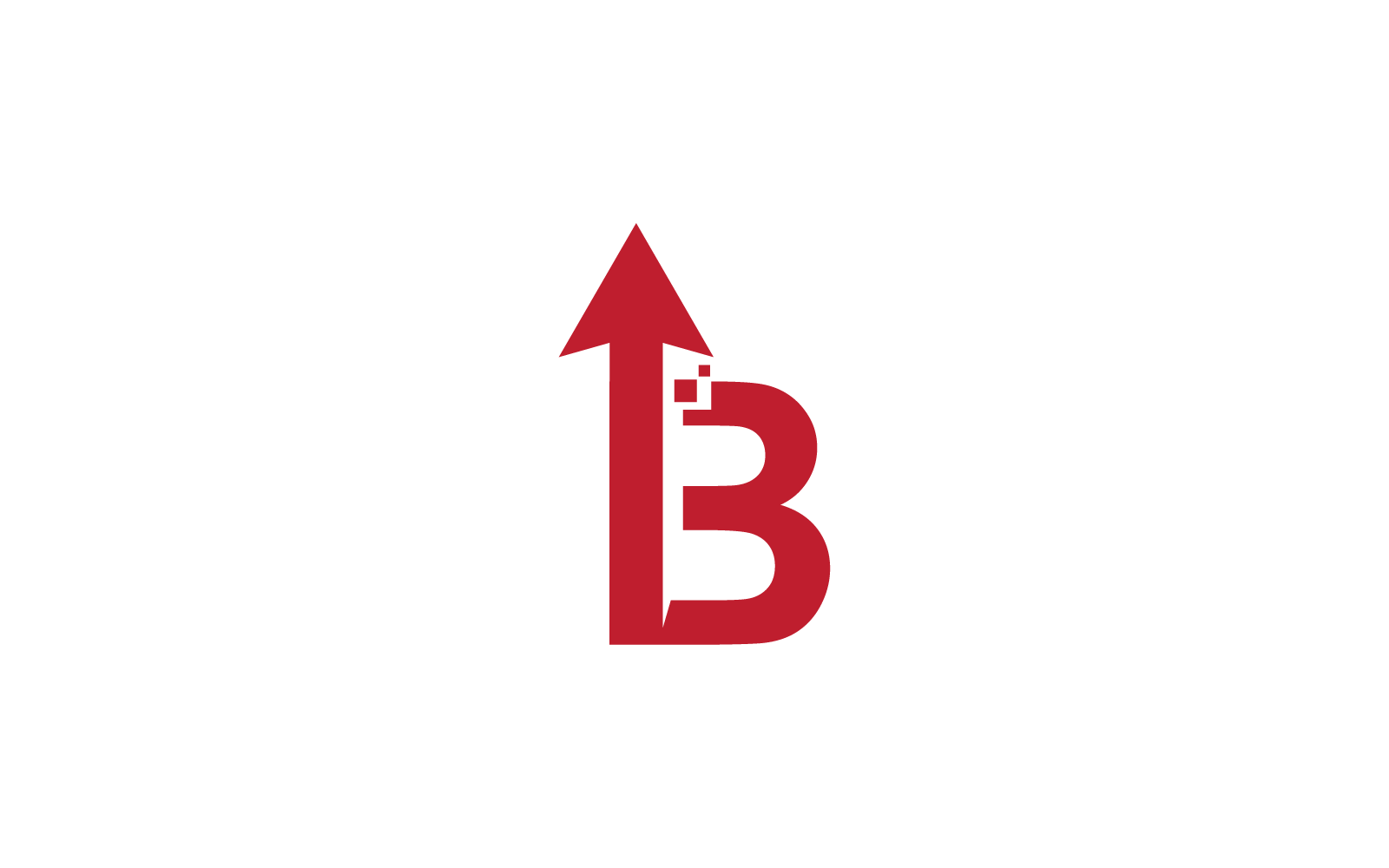 Pijl eerste letter technologie logo vectorillustratie