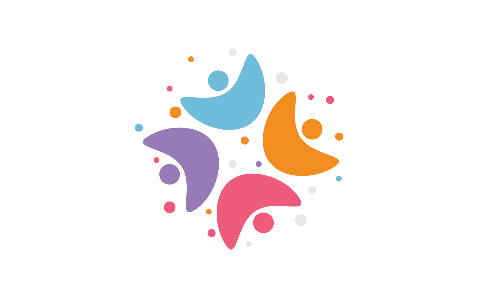 Community-Logo-Design-Illustrationsvektorvorlage