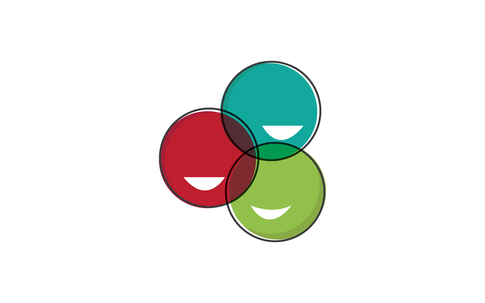Topluluk, ağ ve sosyal vektör logo şablonu