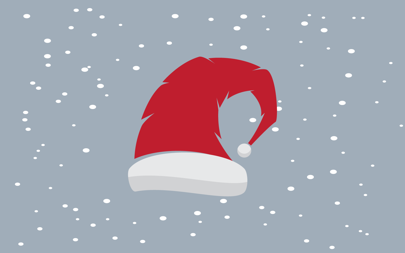 圣诞老人帽子插图图标矢量平面设计
