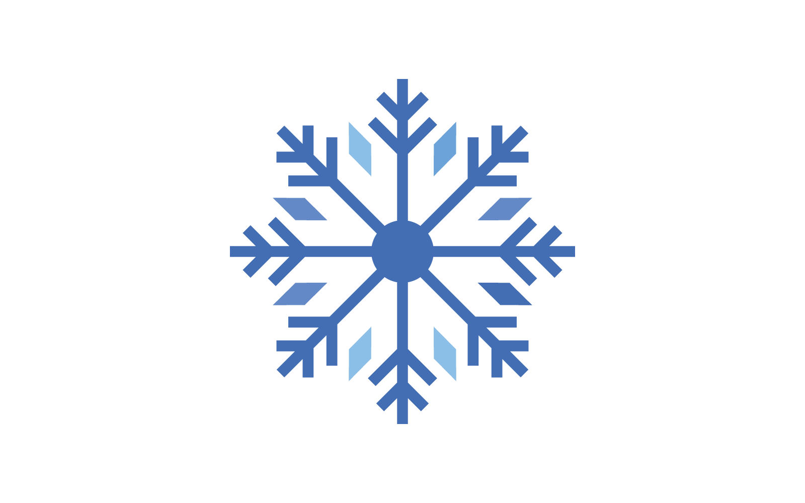 Snowflakes icon and symbol design vector illustration design template
