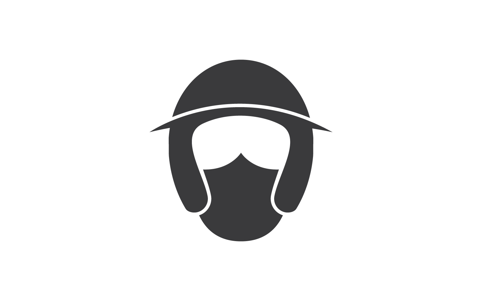 Motorcycle helmet logo vector icon design