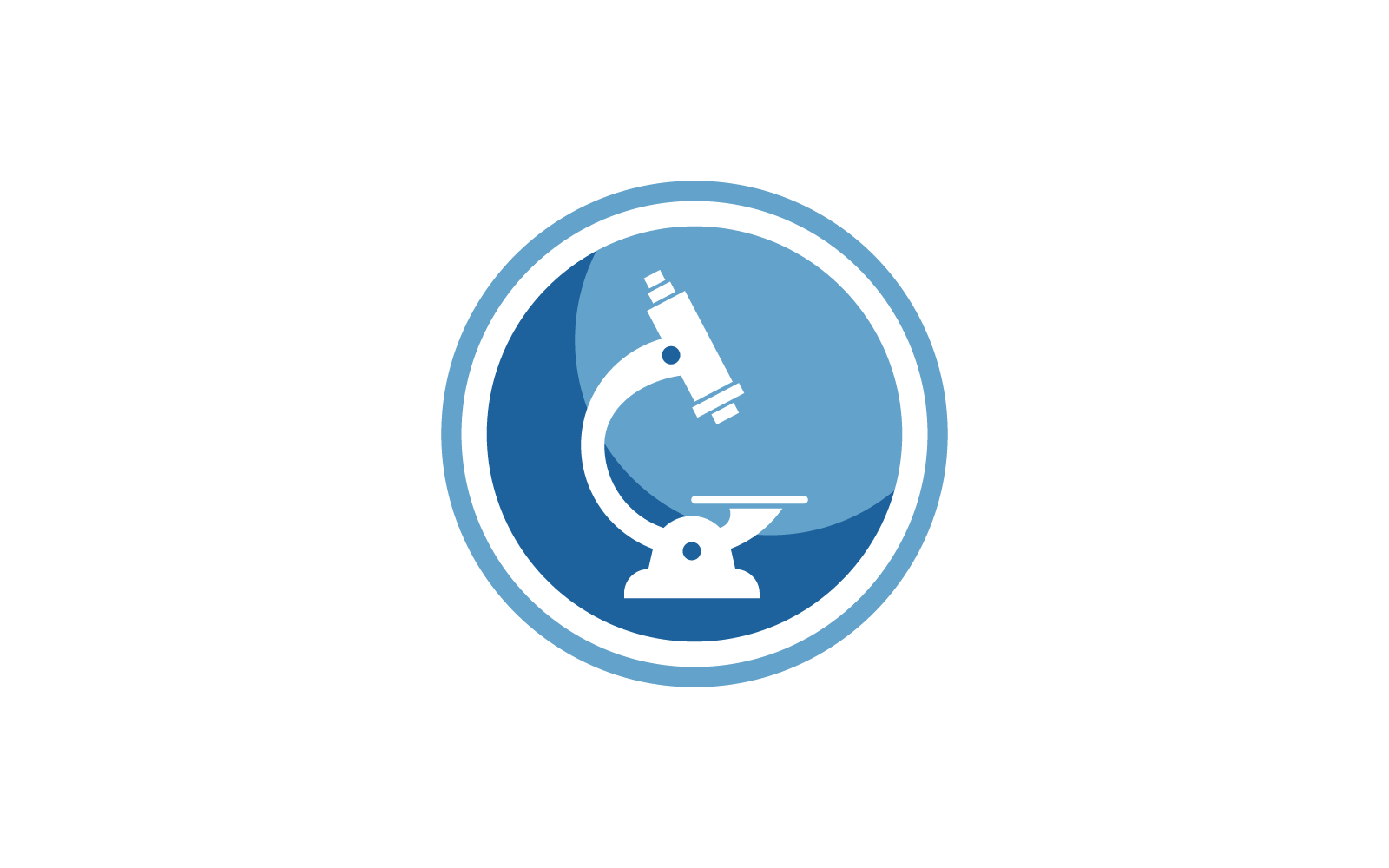 Mikroskop-Logo-Illustrationssymbol-Vektorvorlage
