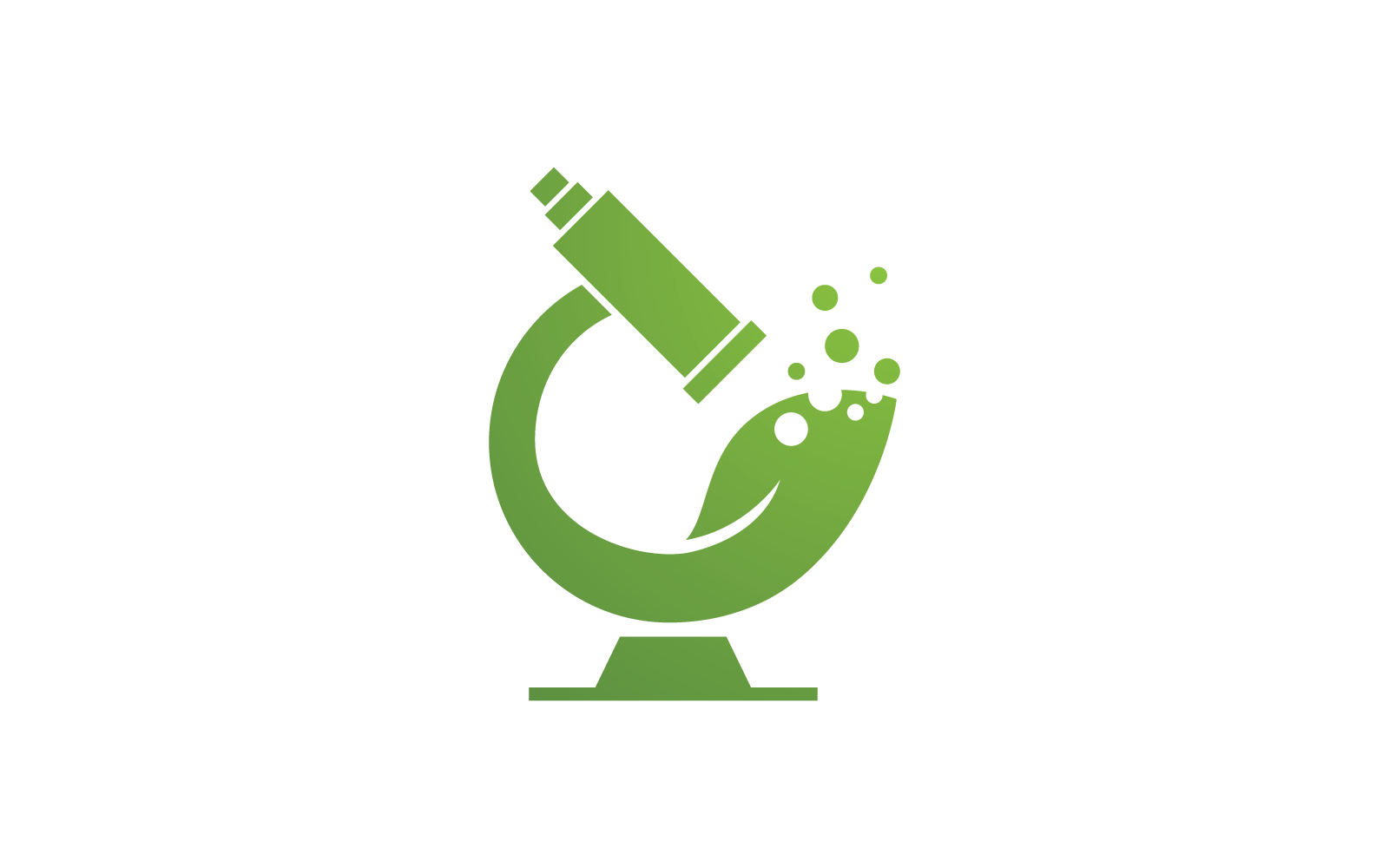 Vektorvorlage für Mikroskop-Logo-Symbole