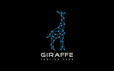 Ai Animal Technology Giraffe Tech Logo Design