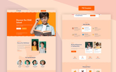 Chaild - Child School Education PSD PSD Template