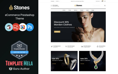 Stones - Ювелірний інтернет-магазин PrestaShop Theme