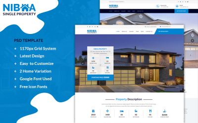 NIBHA - property PSD Template