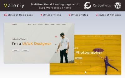 Valeriy | Multifunctional Personal Business Landing page with 博客 WordPress Theme