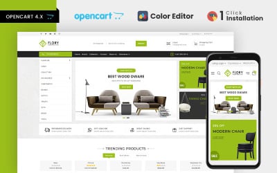 Flory Furniture Store Open车 Template