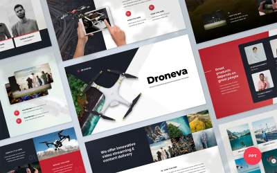 Drone Aerial Photography Presentation PowerPoint template