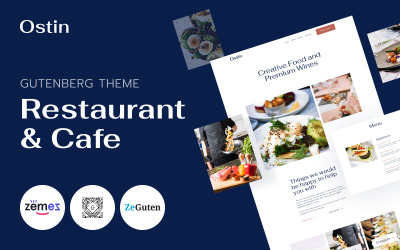 Ostin - Restaurant WordPress Theme für Gutenberg WordPress Theme