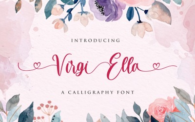 Virgi Ella - Lovely Calligraphy Font