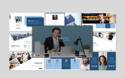 Yelishe - PowerPoint模板公司法服务