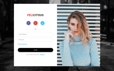 Felicitous -特殊的登录和注册页面和忘记密码