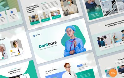 Dentist &amp;amp; Dental Clinic Presentation Template Google Slides