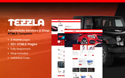 Tezzla |汽车及汽车配件商店网站模板