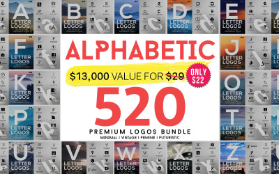 520 A to Z Bundle Logo Template