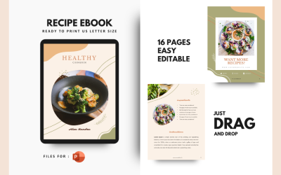 Modern Recipe Presentation PowerPoint template