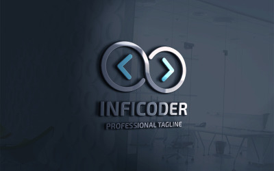 Modelo de logotipo do Infinity Coder